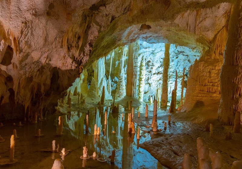 Grotte di Frasassi caves in Italy